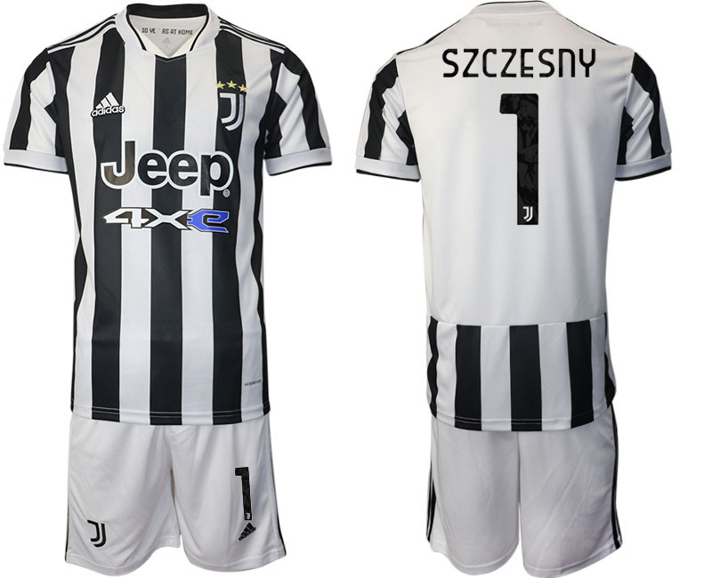Men 2021-2022 Club Juventus home white #1 Adidas Soccer Jerseys